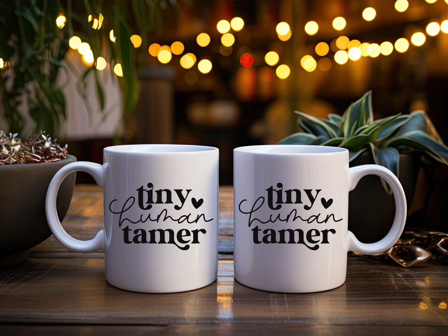 Tiny Human Tamer Mug - 11oz Ceramic Coffee Cup for Moms