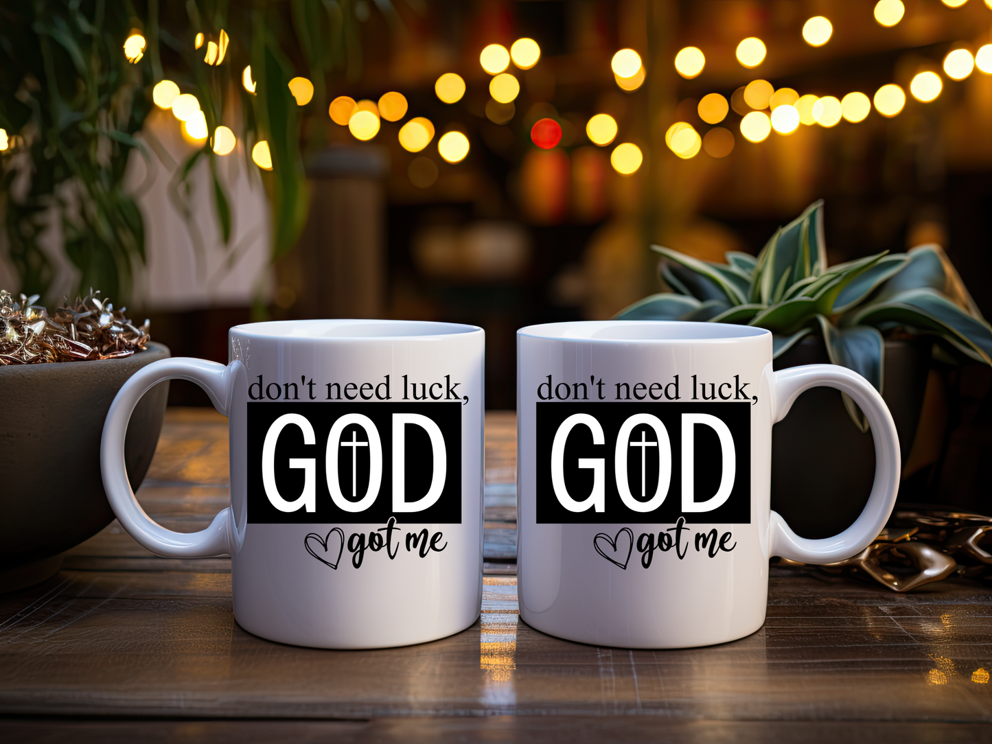 God's Got Me Mug - 11oz Inspirational Ceramic Coffee Cup