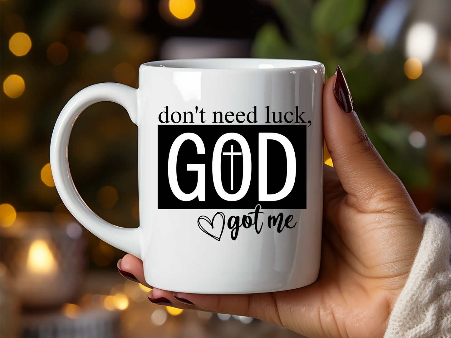 God's Got Me Mug - 11oz Inspirational Ceramic Coffee Cup