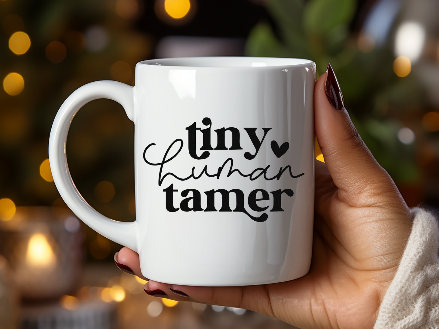 Tiny Human Tamer Mug - 11oz Ceramic Coffee Cup for Moms