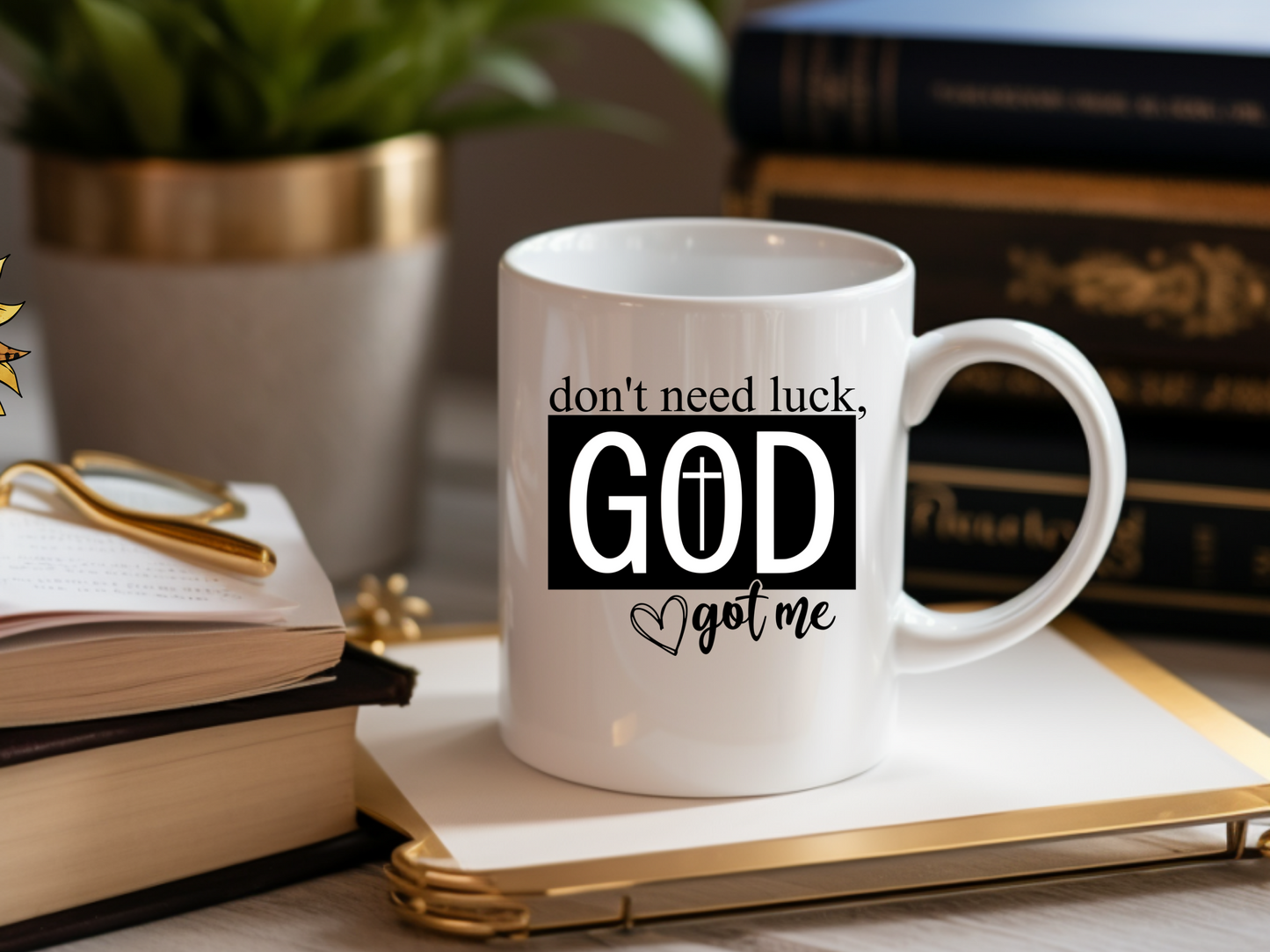God's Got Me Mug - 11oz Inspirational Ceramic Coffee Cup