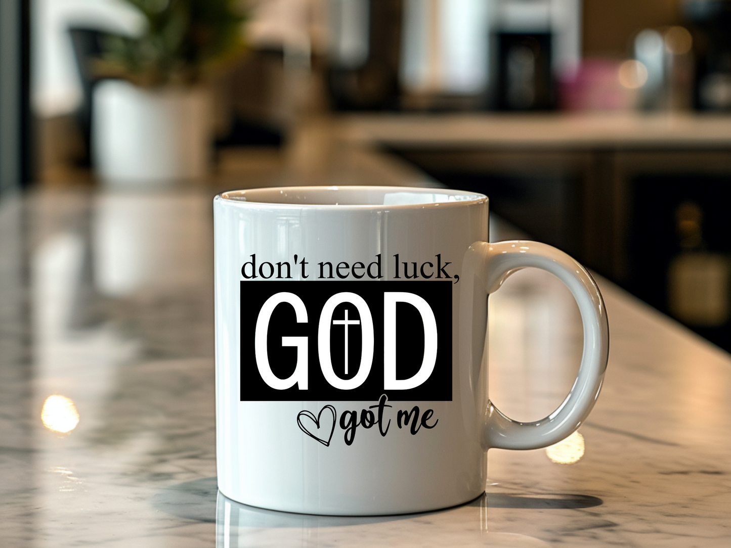 God's Got Me Mug - 11oz Inspirational Ceramic Coffee Cup