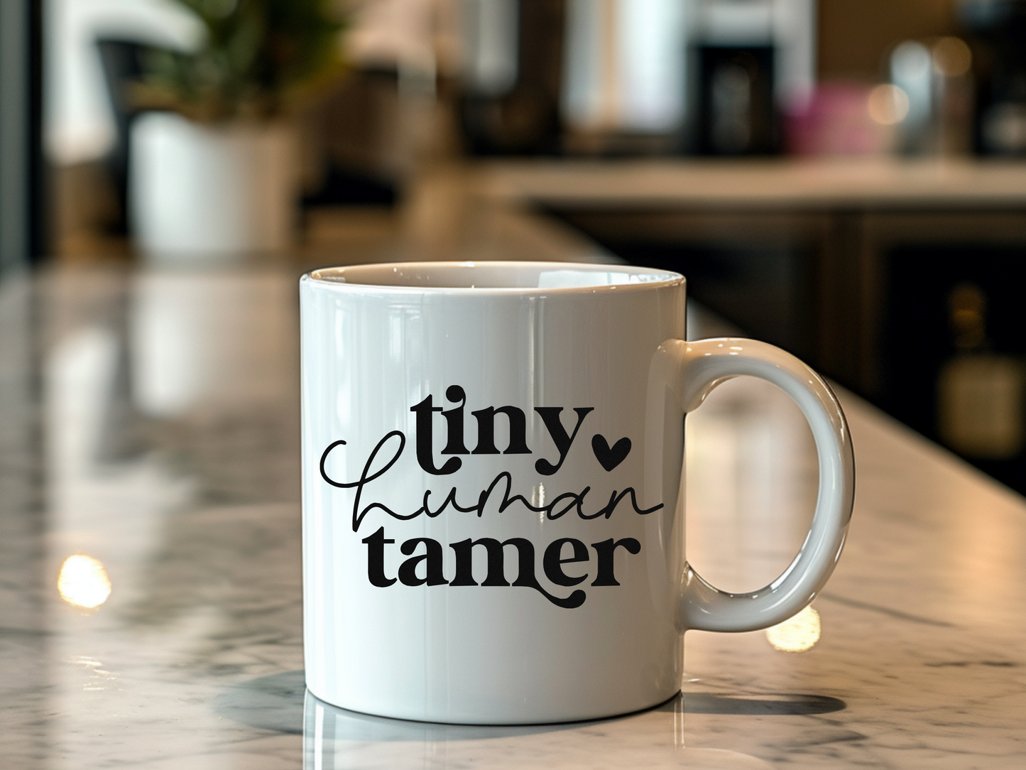 Tiny Human Tamer Mug - 11oz Ceramic Coffee Cup for Moms