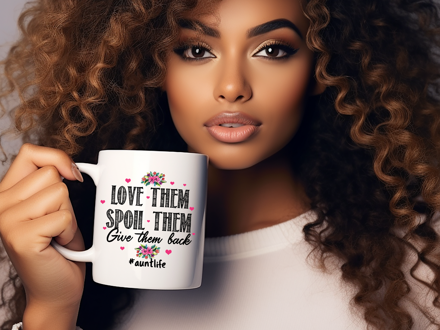 Aunt Life Mug - 11oz Ceramic Coffee Cup for Aunts, Fun and Loving