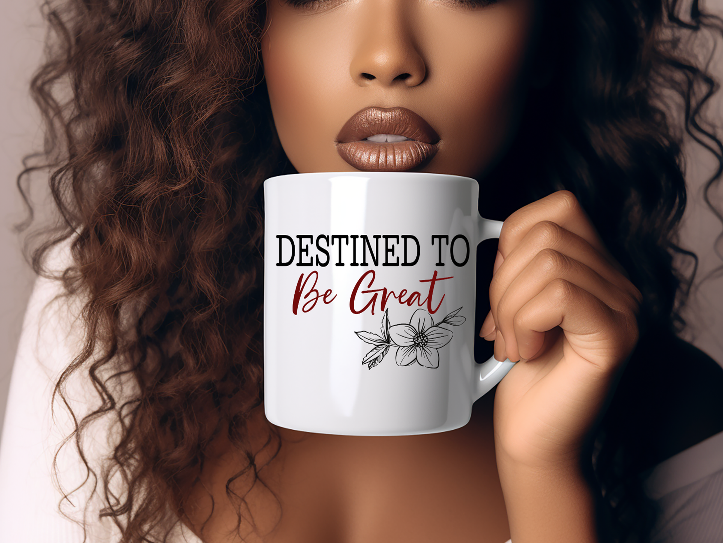 Destined To Be Great Mug - 11oz Motivational Ceramic Coffee Cup