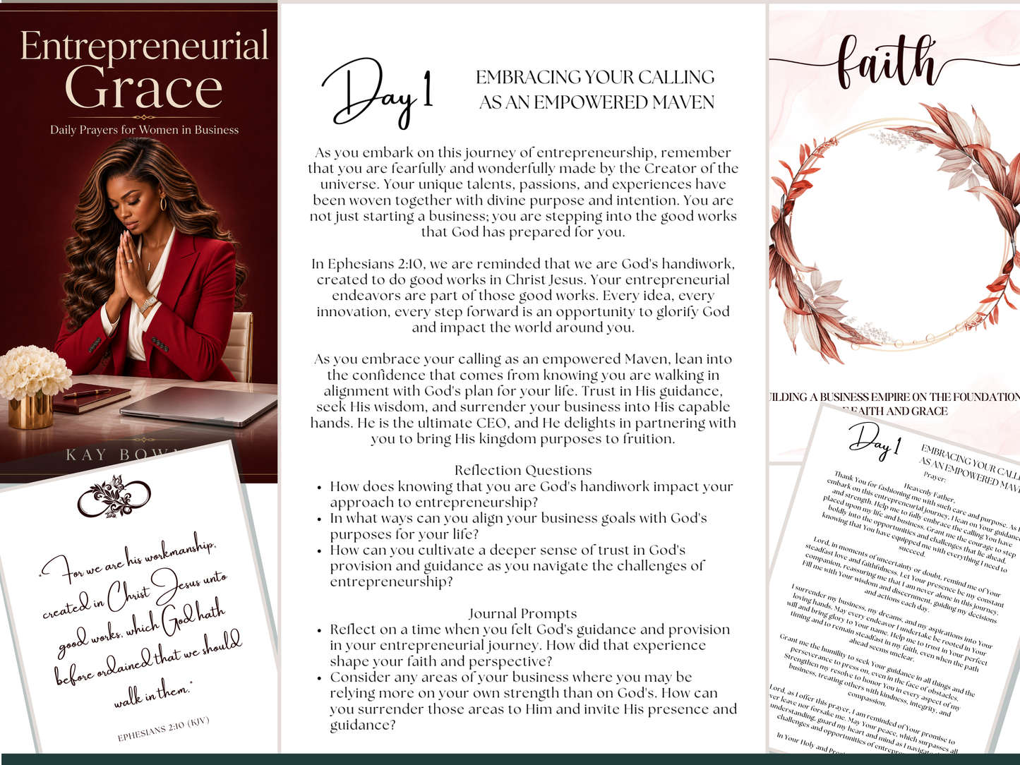 Entrepreneurial Grace: Daily Prayers For Women In Business - 30-Day Prayer Journal