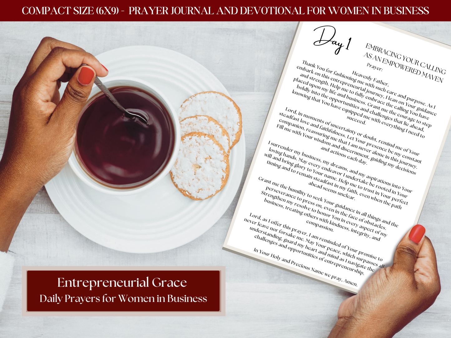 Entrepreneurial Grace: Daily Prayers For Women In Business - 30-Day Prayer Journal
