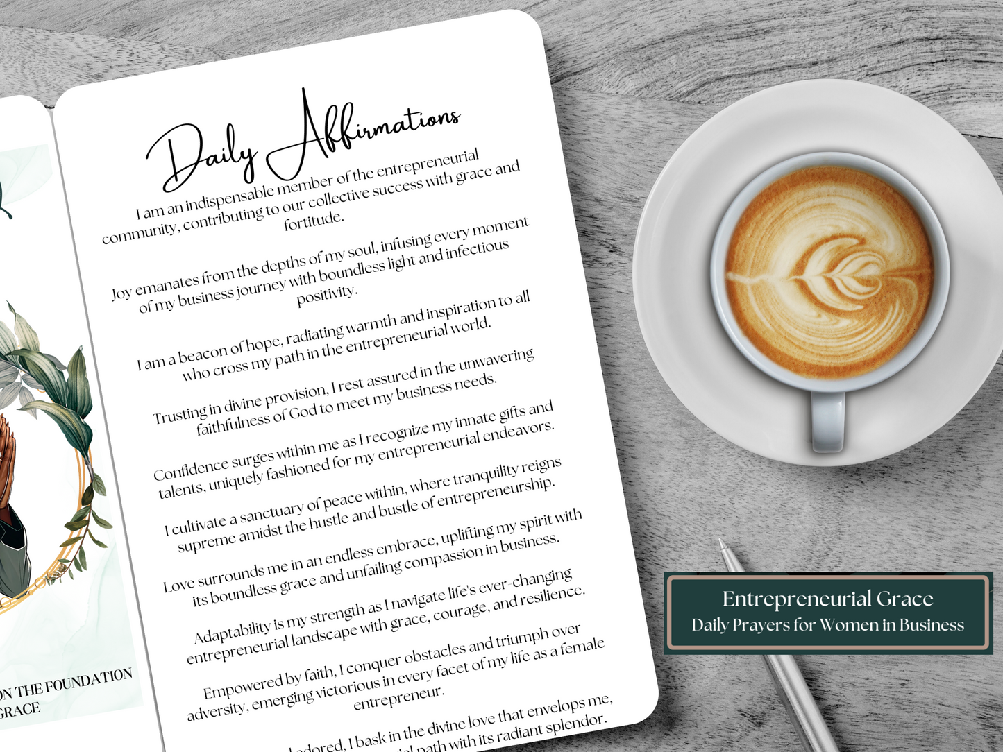 Entrepreneurial Grace: Daily Prayers For Women In Business - 30-Day Prayer Journal - Emerald Peace